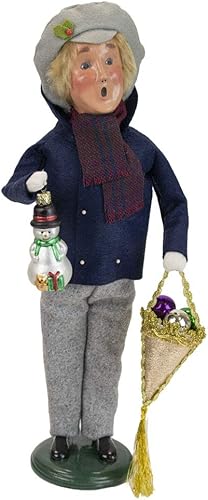 Byers' Choice Figura decorativa de cristal para hombre Caroler 4472F de la colección Christmas Market Collection (Nuevo 2021)