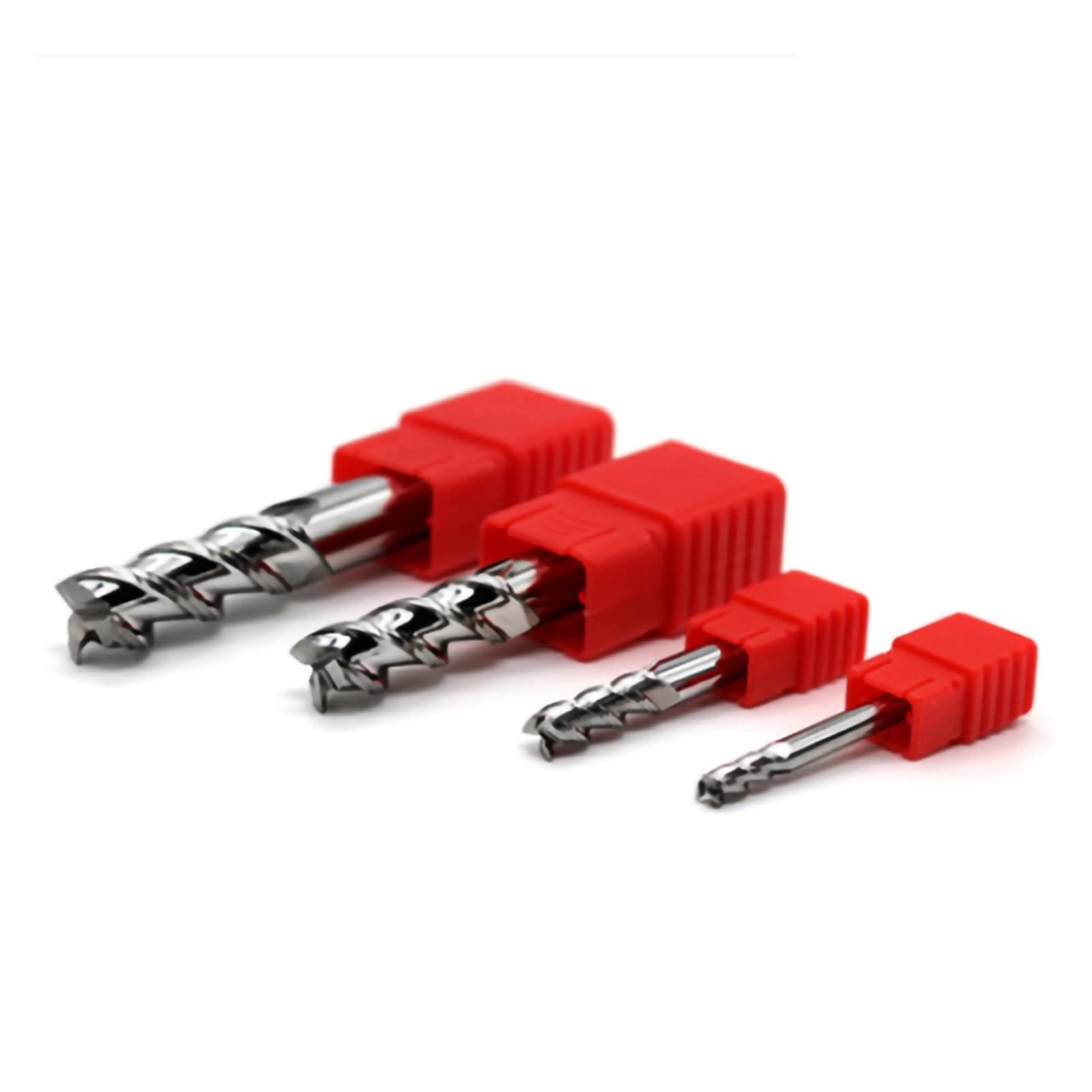 Fraises à défoncer CNC Outil de travail du bois 3 lames carbure cémenté Fraise à bout aluminium cuivre bois Cutter en acier tungstène Taille : 10 x 10DX75L-3F, couleur : 5 pièces)