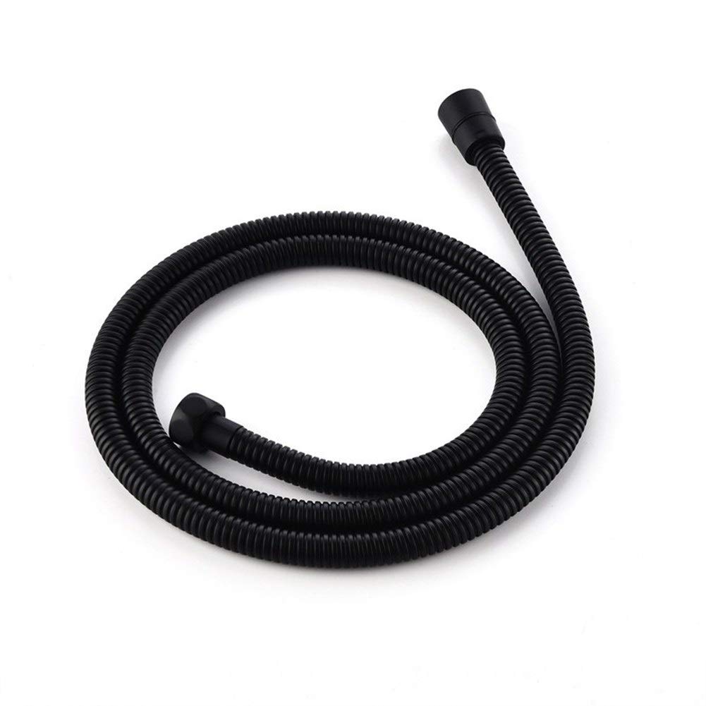 Sbziojhdr Chrome Shower Hose, Stainless Steel Universal Replacement Hose,Shower Plumbing Hoses Black 1.5M Accessories Tubing(Chrome)