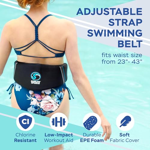 Image of Sunlite Sports Water Workout Combo Set, High Density Water Weights for Pool Exercise, Dumbell, Swim Belt, Aerobics Equipment, Aqua Jogger Belt, Pool Fitness, Aqua Therapy & Exercise