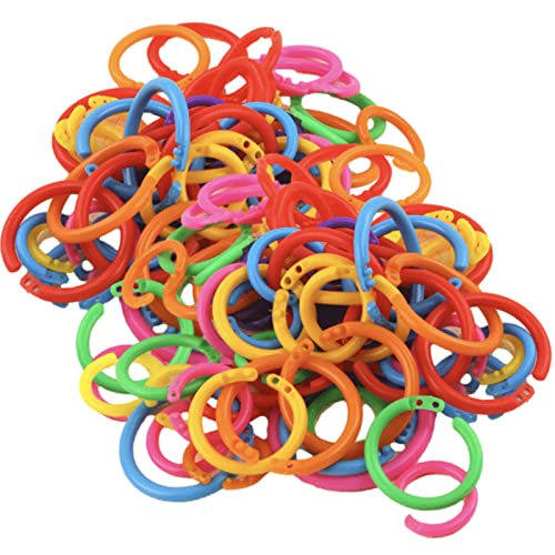 Sweet Plus カードリング プラスチックリング 手芸 カラフル キーリング キーホルダー クリップリング ハンドメイド 単語帳