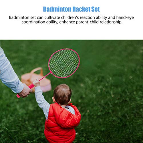 Conjunto de raquete de badminton IMIKEYA para crianças de 3 a 12 anos, conjunto de badminton portáti