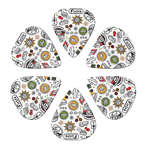 Lot de 6 médiators mexicains pour guitare acoustique, guitare électrique, basse, ukulélé – fins, moyens et épais. - Les Beatles, Paul McCartney, John Lennon, RIngo Starr, George Harrison Lot de 6 médiators mexicains pour guitare acoustique, guitare électrique, basse, ukulélé - fins, moyens et épais. – Image 5