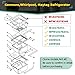 W10276341, WPW10276341, W10167066, 2309523, 2309560 Glass Shelf Compatible with Kenmore, Whirlpool, etc Refrigerator (Some Models), Part Number : AP6018409, PS11751711