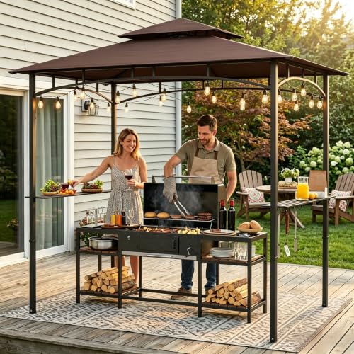 Murago 8×5 Grill Gazebo with Bottle Opener