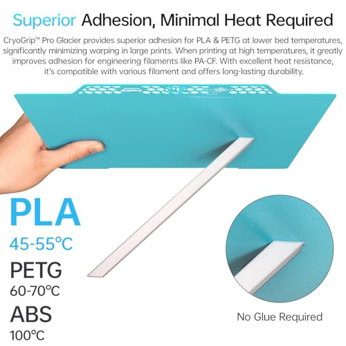 Image of BIQU CryoGrip Pro Glacier for Prusa MK4 /MK4S /MK3 /MK3S /CORE One /CORE One+ 3D Printers 254.5x241.5mm Panda Build Plate Double Sided Upgrade Removable Surface Platform