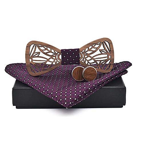 Noeud papillon et carré pochette BAILUN pour homme accessoire smoking mariage