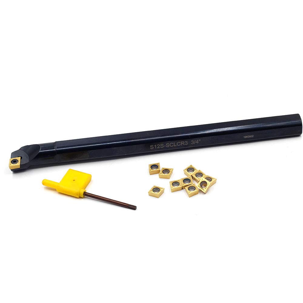 OSCARBIDE Indexable Boring Bar - 10 Inserts Included -7