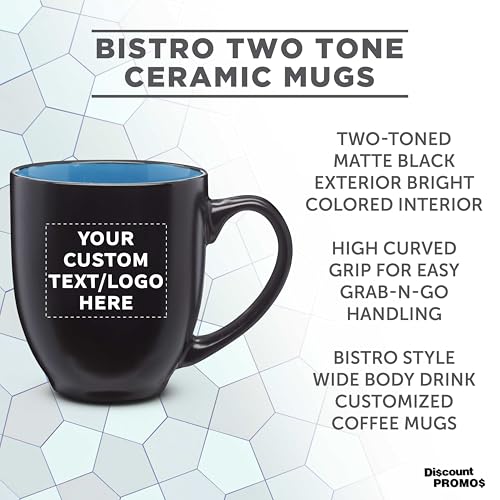 Juego de 100 tazas de cerámica personalizadas 16 oz miniatura 3