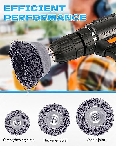 Rocaris 7 Pack Carbon Steel Wire Wheel Brush thumb #5