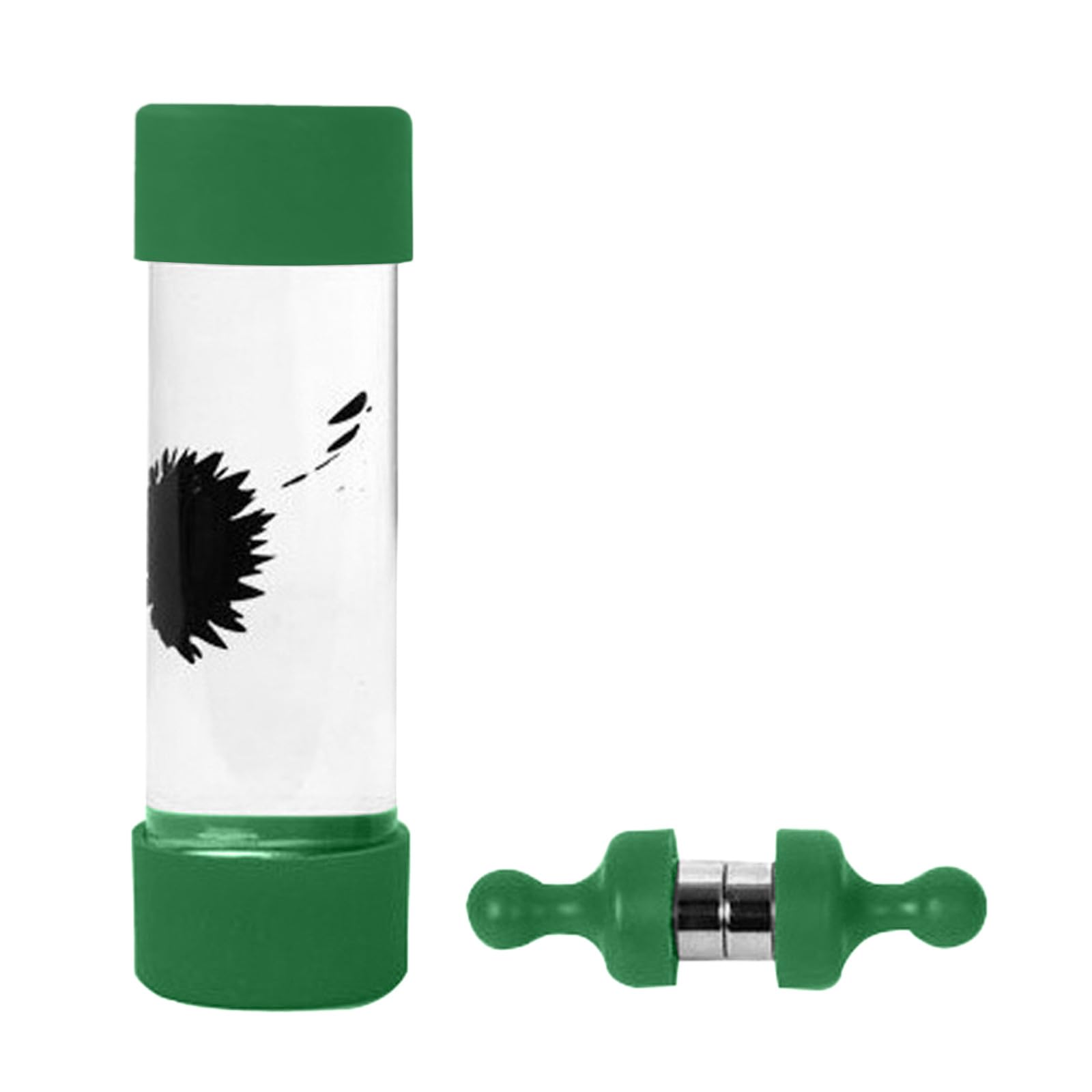 Magnetic Ferrofluid, Black Display, Two Small Magnets, 10ml, Edu Set, Green