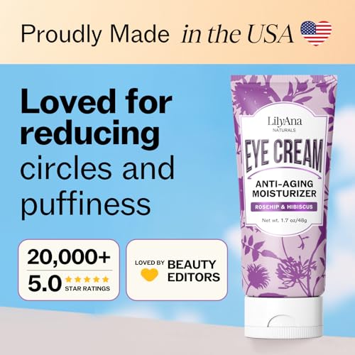 LilyAna Naturals Eye Cream for Dark Circles & Puffiness, 1.7 oz - image 8
