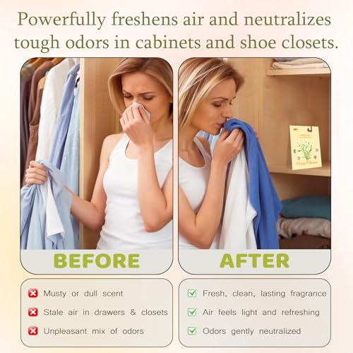 13 Packs Orange Blossom Scented Sachets for Drawer and Closet, Long-Lasting Car Air Freshener Sachet Bags, Drawer deodorizers Fresh Scents, Fragrance Bedroom Essentials - Image 4
