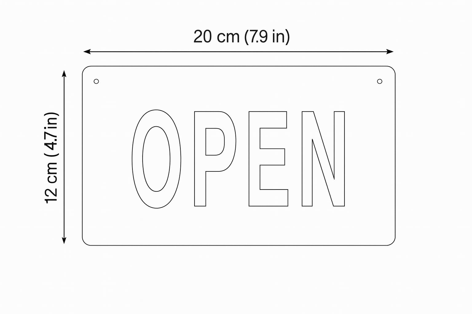 Cartello OPEN/CLOSED 3D in Acrilico Nero con Scritte Oro – Design Elegante – Impermeabile e Resistente ai Raggi UV – 20cm ×12 cm – Con Catena e Ventosa – Per Negozi, Bar, Ristoranti e Uffici