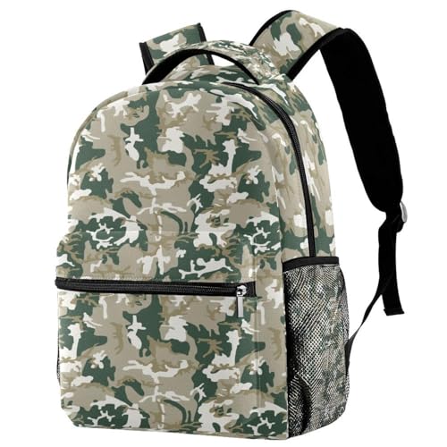 Sac à livres camouflage résistant contre le mal de dos scolaire