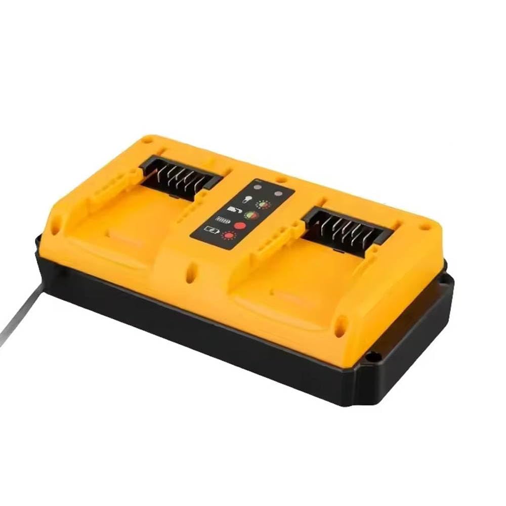 Cargador de batería de doble puerto de 20 V máximo de repuesto para Dewalt, compatible con baterías Dewalt de 12 V-20 V, cargador de 2 puertos de carga rápida para herramienta eléctrica (2 puertos)