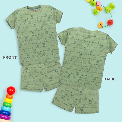 Image of LuvLap Baby Boys Regular Fit 100% Cotton Half Sleeves Boys T-Shirts and & Shorts Set Pack of 3