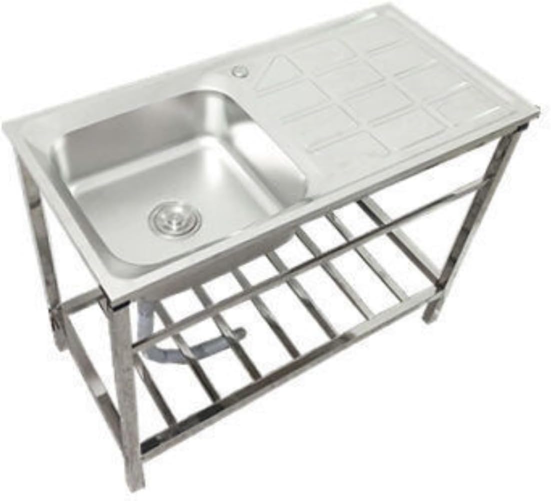 ステンレス 流し台 シンク 水栓 付属品セット付 左右対応 簡単取付(A150) ステンレス 流し台 シンク 水栓 付属品セット付 左右対応 簡単取付(A150)