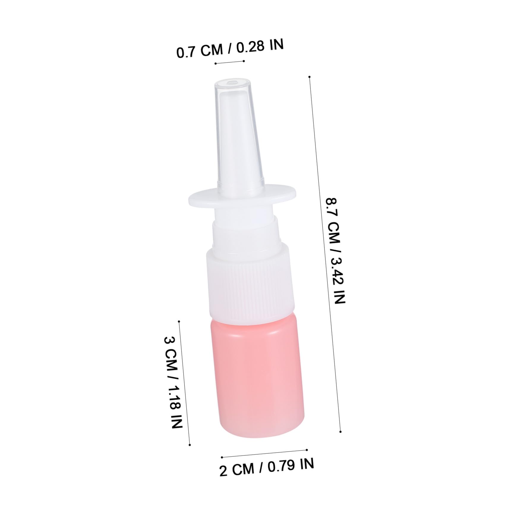 Tragbare Sprühflasche aus Kunststoff 50 Stück 5ml für Flüssigkeiten