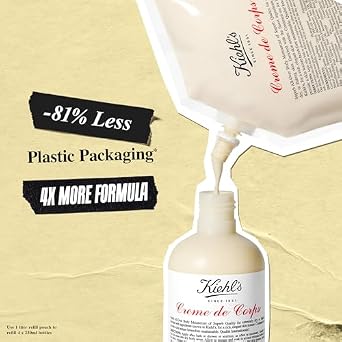 Kiehl's Creme de Corps Duo, Rich, Luscious Body Lotion, with Cocoa Butter and Shea Butter for Fast Absorbing Hydration - Jumbo Value Bundle