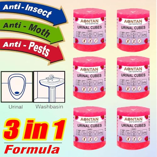 Image of AONTAN ENTERPRISE Urinal Cake Sanitary Cubes Sani Cube Urinal Cubes Napthalene Balls Air Freshener Deodorizer for Toilets, Bathroom & Washbasin (420 Gram Large Size) Pack of 6 Sets | 1Set=2 Piece