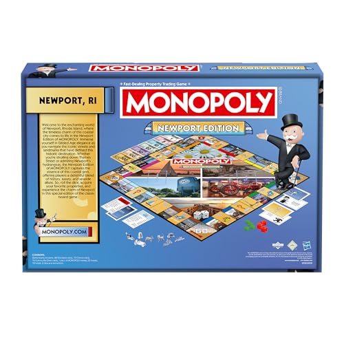 Monopoly Newport Edition juego de mesa para 2-6 jugadores miniatura 6