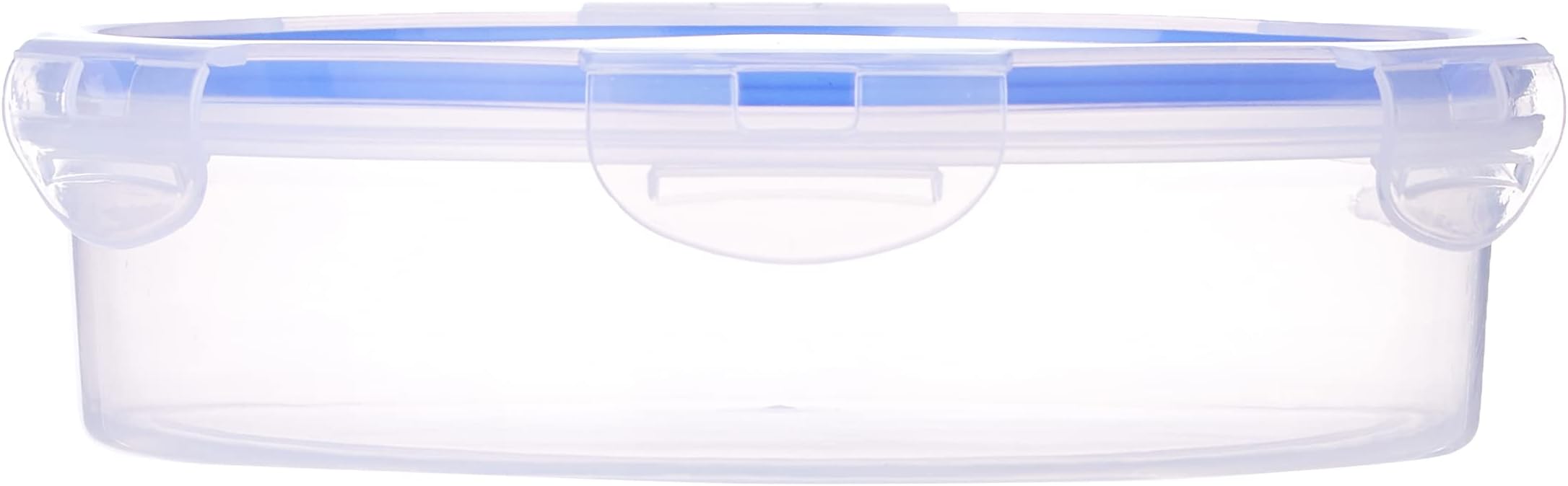 Aristo Lock & Fresh 1000 Plastic Storage Container For Storing grains, pulses, rice, wheat etc - 1300 ML, Transparent Clear (22 (D) x 6.5 CM)