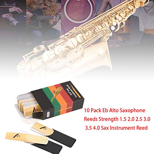 image for DIYOO 10pcs Bb Tone Soprano Saxophone Reed Bb Soprano Reed Sax Reed Ki