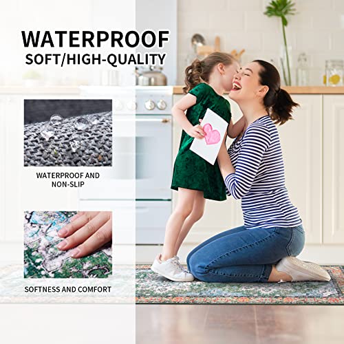 Wobubu Kitchen Mats 3 Piece Set Non Skid Soft Kitchen Rug Set Washable Easy To Clean Laundry Room Mat Runner For Bedroom Bathroom Entryway Indoor Outdoor #TOP3