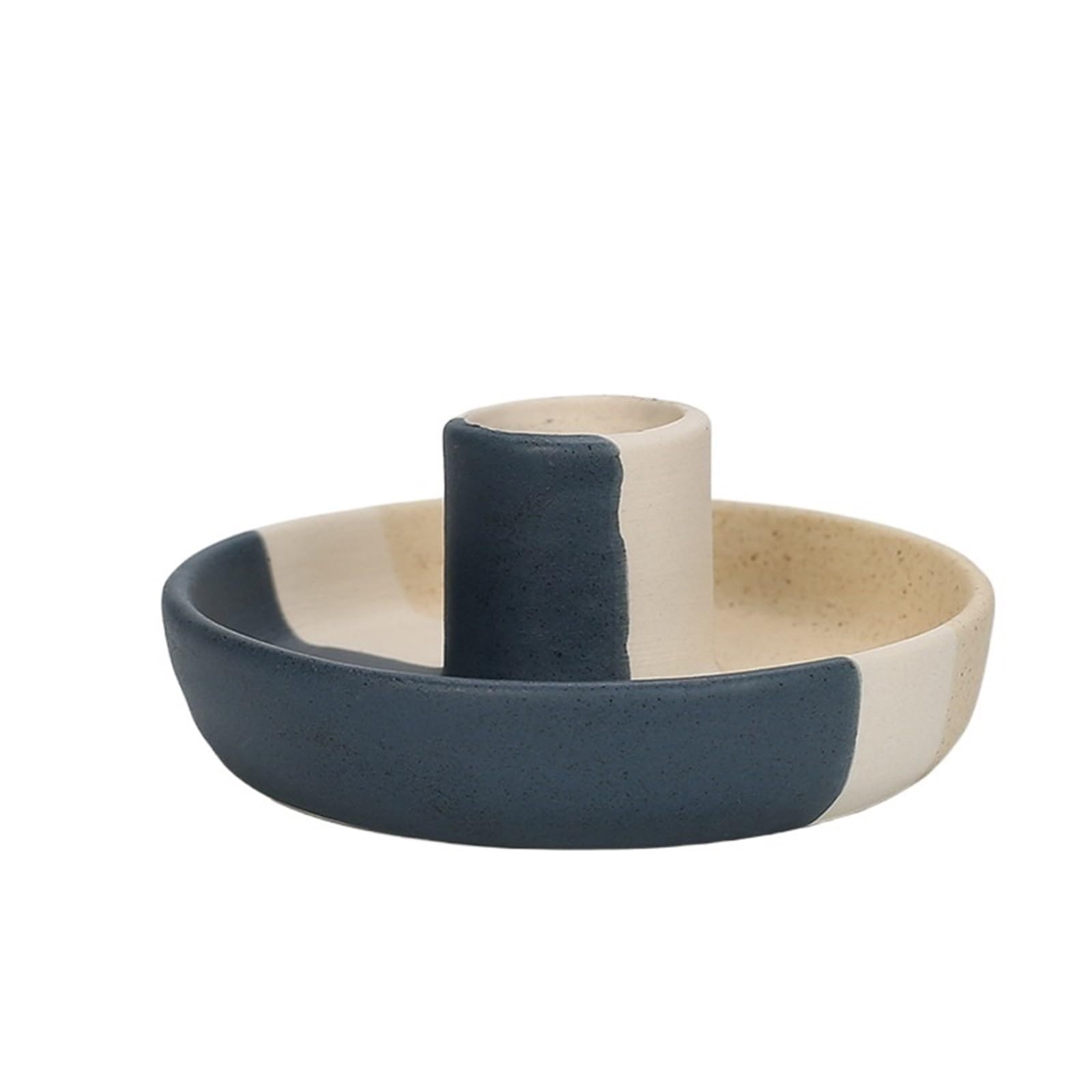 1Pair Creative Ceramic Aromatherapy Candle Stand Home Decoration Desktop Ornament for Candle(Color7)