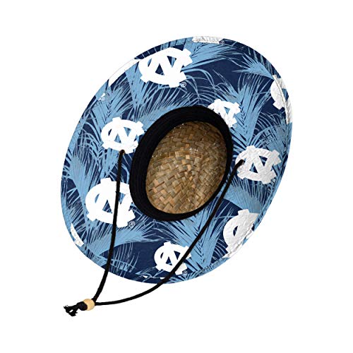 Image of FOCO Men's NCAA College Team Logo Floral Straw Sun Hat