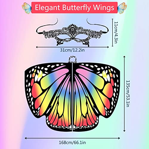 Ali di Farfalla Scialle Farfalla Mantella Farfalla...