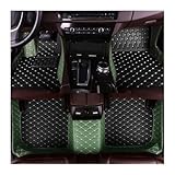 Fußmatten Für Buick Für Envista 2022 2023 2024 2025 2026 Auto Fußmatten Leder Allwetter Wasserdichtes Komplettes Set(Black and Green)