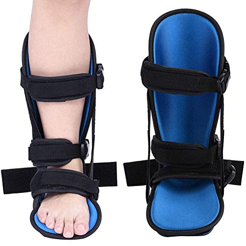 Soporte de fijación de férula para fascitis plantar, soporte de ortesis de caída de pie con alfombrilla antideslizante, herramienta de recuperación de fractura de articulación de tobillo, férula de t