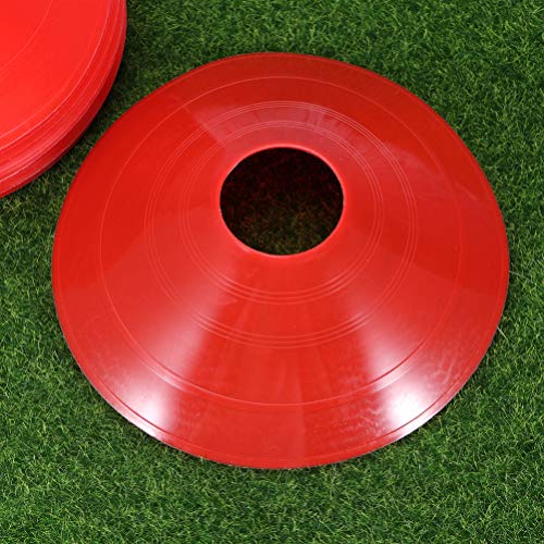 Placas de prato para treino de futebol Besportble, 50 peças, bandeja marcador reutilizável com cone