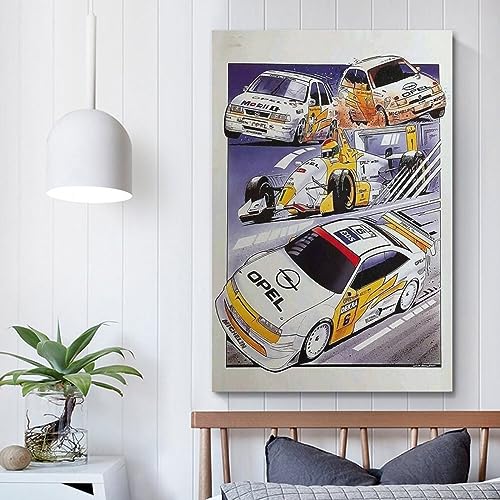 NOHF Anime-Auto-Poster für Opel Calibra, Wandkunstdruck, Retro-Ästhetik, Raumdekoration, Bürodekoration, 30 x 45 cm, ungerahmt