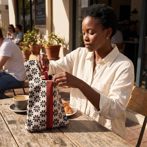 Image of Knot Bag, Mini Knit Tote Bag, Extra Thickened Japanese Knot Bag, Wristlet Handbag - 1 /2 /6 Pack