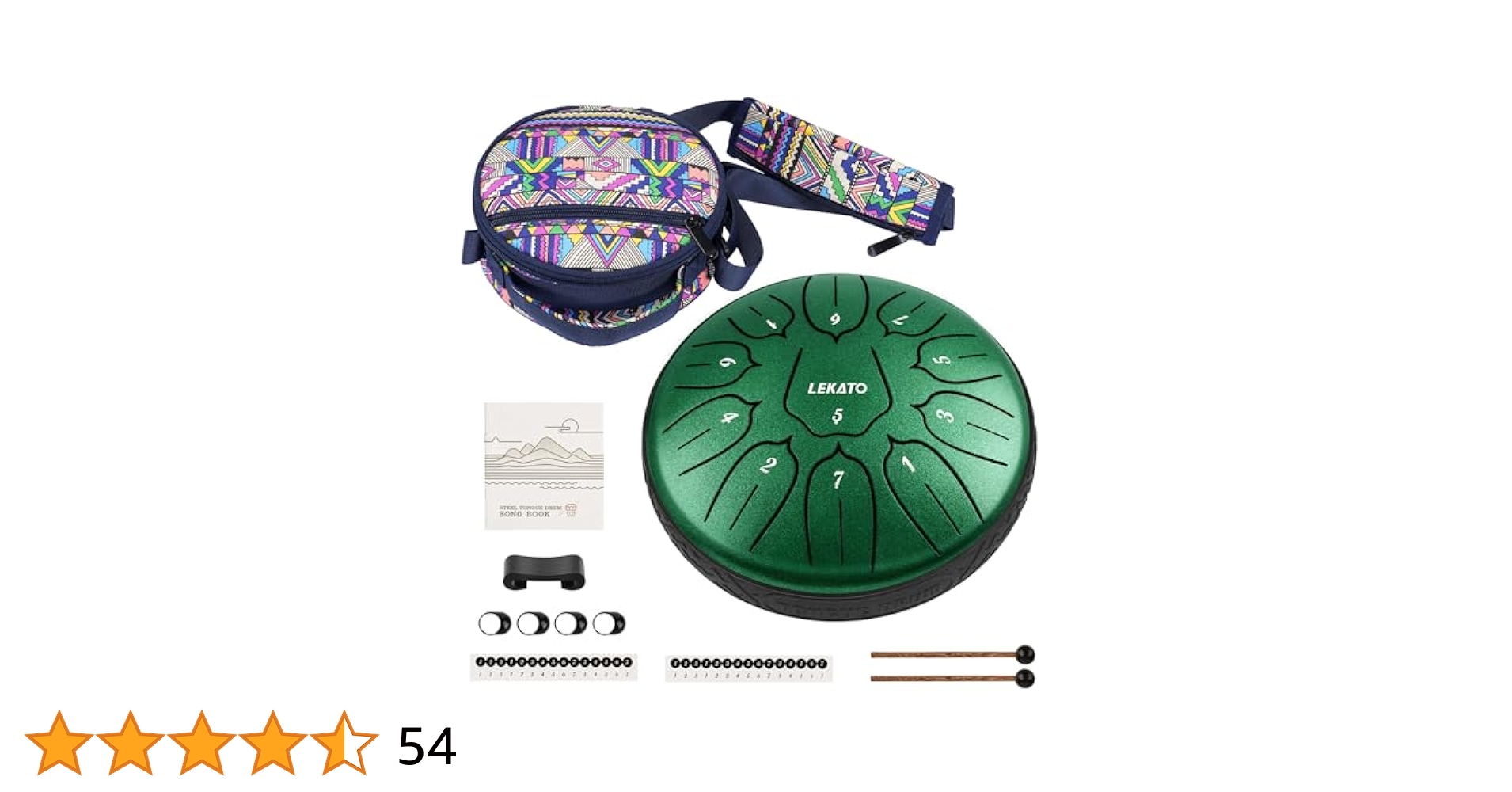 5音タングドラム 13インチ/グリーン 打楽器 81CLEceP6bL._UF894
