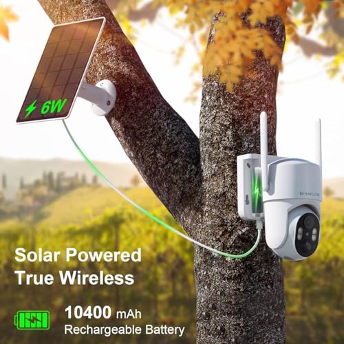 4G Solar LTE Security Camera — 2K PTZ