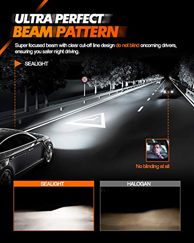 Image of SEALIGHT X2 9006 /HB4 Driving Fog Bulb,H4 Fog Light with Canbus,5 Mins Installation,Pack of 2