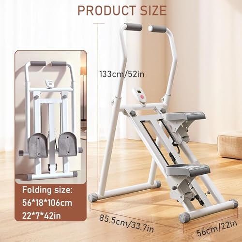 Grimpeur vertical pliable avec moniteur LED pour cardio à domicile - 5