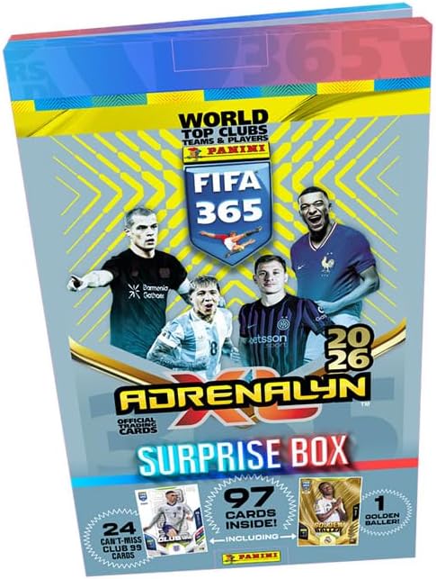 Produktbild von Sammelkarten FIFA 365 Adrenalyn XL 2026 Trading Cards Bundle + Exklusive Sammelhüllen FIFA Adrenalyn XL Sammelkarten