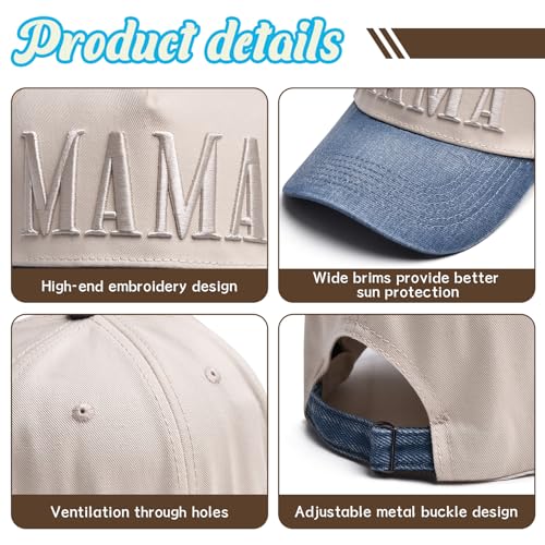 Image of Womens Trucker Hat|Best Mom Ever Embroidery Adjustable Hat for Women from Daughter Son