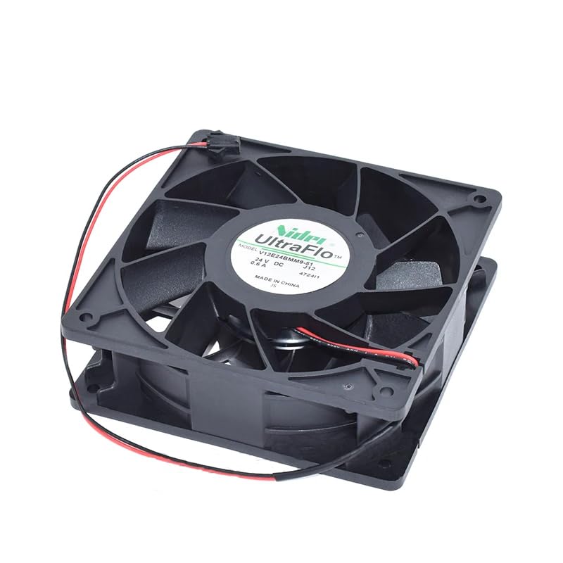 Ventola di raffreddamento a 2 fili per V12E24BMM9-51 4724I1 DC 24V 0,6A 120x120x38mm 12038