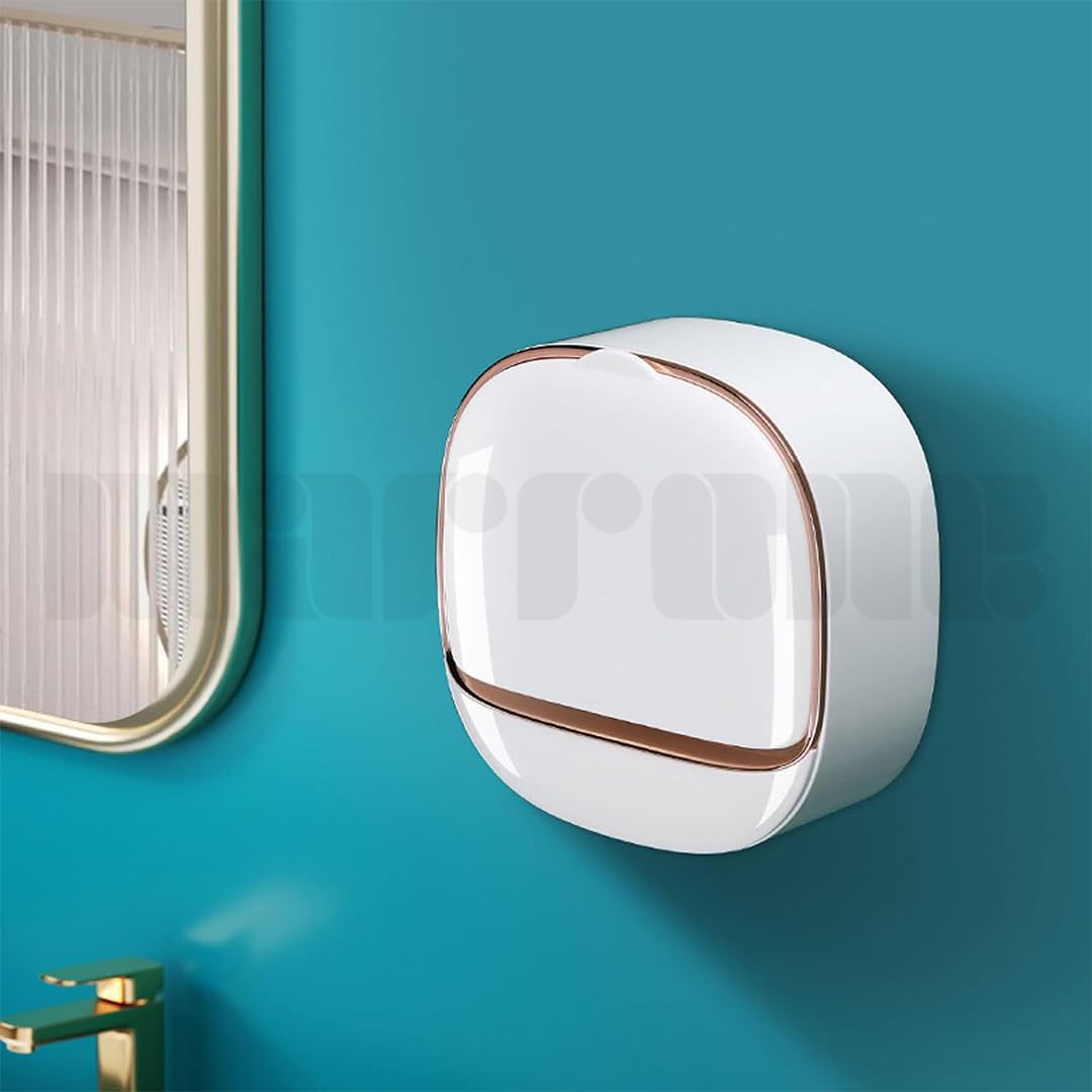 Marrone Waterproof Soap Dish with Drain Box, No-Punch Wall-Mounted Soap Dish Tray for Bathroom Tub Sink, Keeps Soap Bars Dry, Waterproof (White) (B0D4MDCY4T) Amazon Price History, Amazon Price Tracker