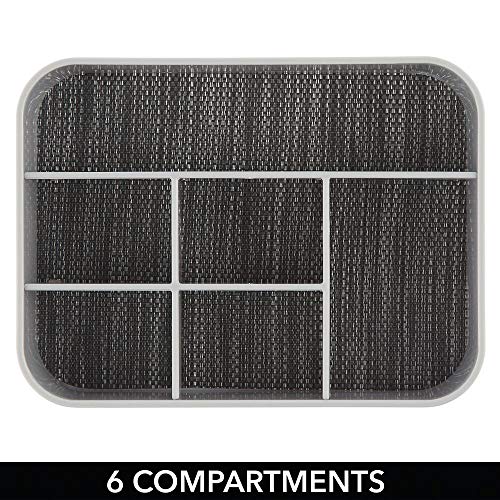 mDesign 2er-Set Schreibtischablage aus Kunststoff – praktische Sortierbox für Schreibwaren und Büroartikel… – Bild 4