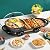 Liven Electric Grill With Hot Pot,Multifunctional Indoor Teppanyaki Grill/Korean BBQ/Shabu Shabu Hot Pot,Separate Temperature Control,3.6L Capacity for 2-10 People,SK-J6868