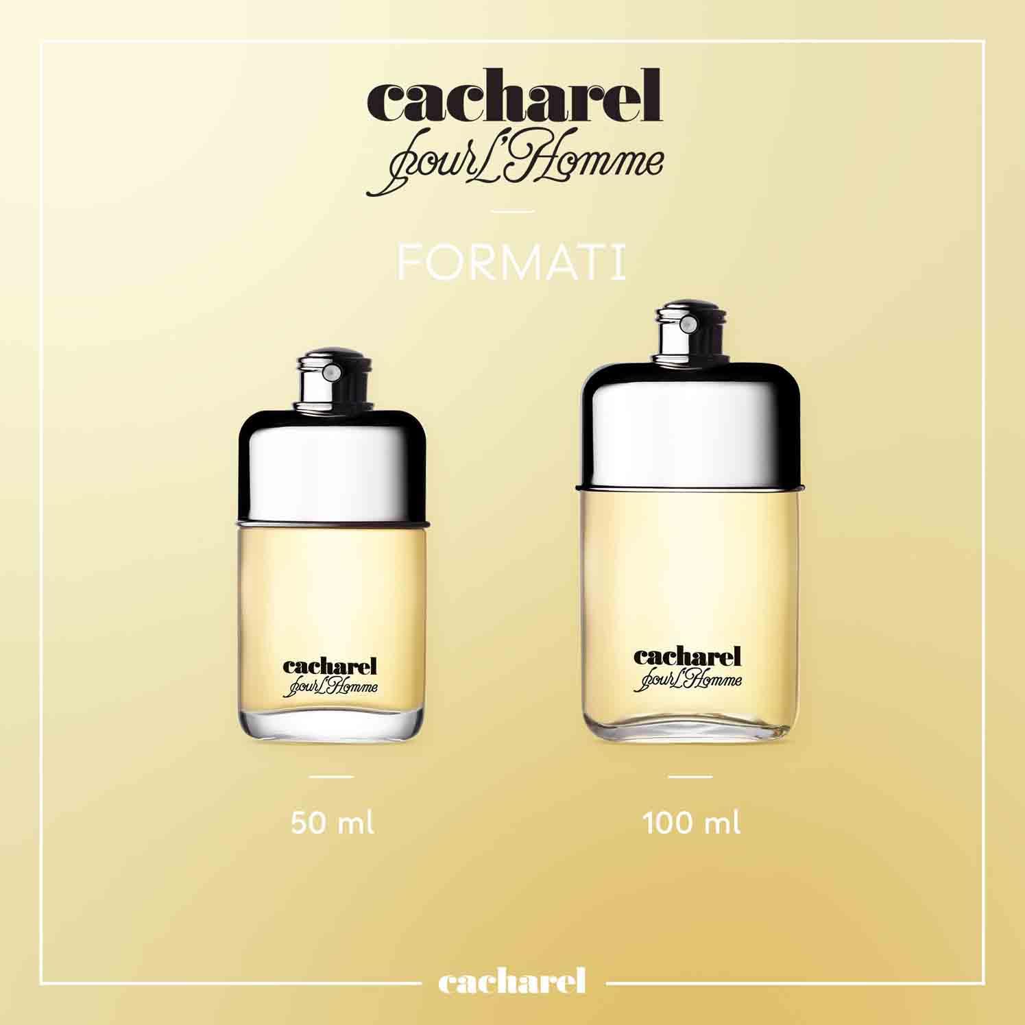 Cacharel Pour L'Homme Eau de Toilette Uomo, Profumo Uomo Intenso, Avventuroso e Misterioso, Fragranza Legnosa e Speziata, Con Bergamotto e Lavanda, A Lunga Durata, Profumo di Lusso per Uomo, 100 ml