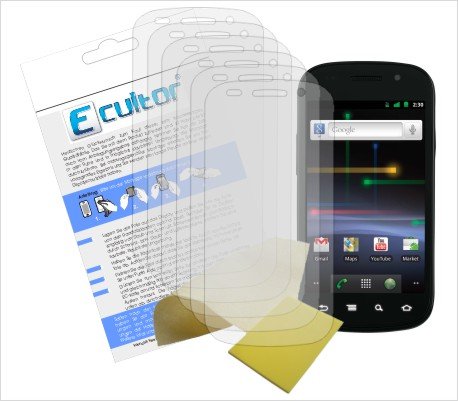 Ecultor I 6x Protection ecrán Mat pour Google Nexus S / Samsung i9023 Films de Protection d'écran