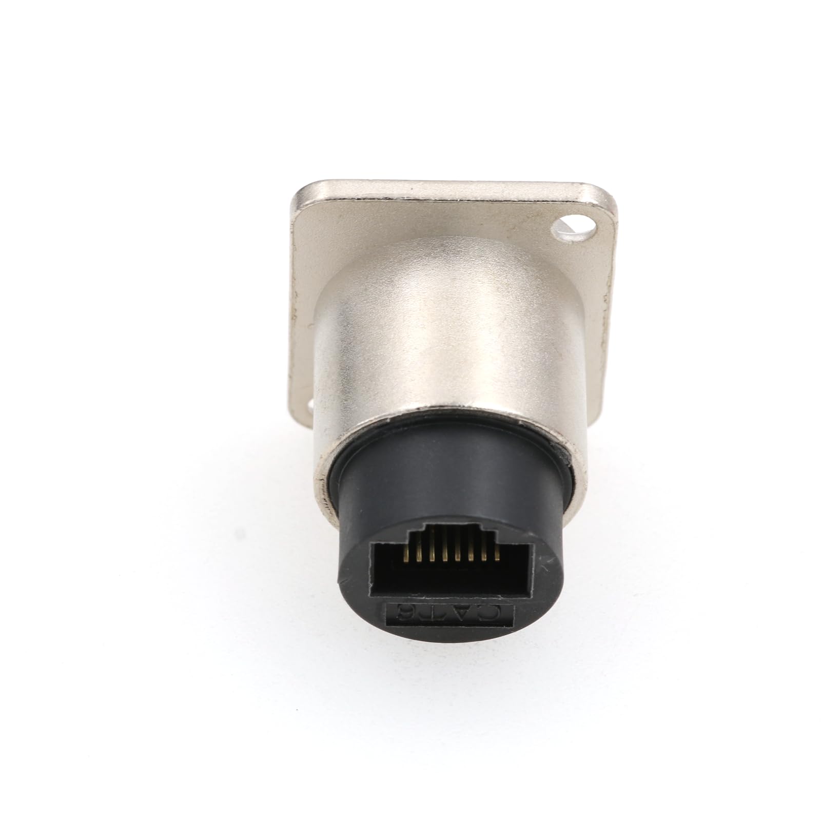 SZRMCC Złącze do montażu panelowego RJ45 5 szt. gniazdo RJ45 CAT6/CAT5E/CAT5 żeńskie do żeńskiego grodzi wodoodporny łącznik adapter przedłużający sieć Ethernet LAN czarny